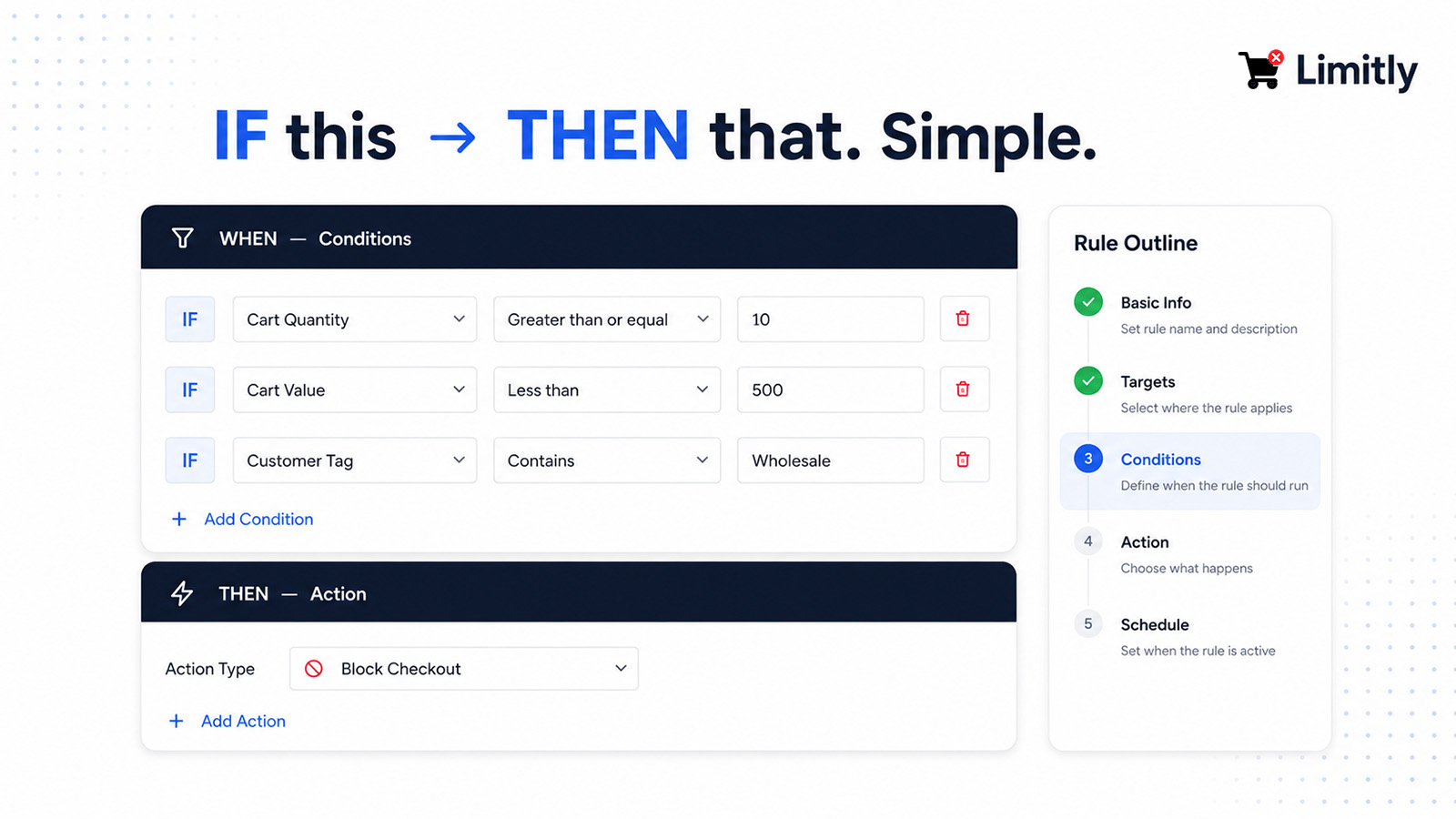 Limitly quantity limit in action on product page